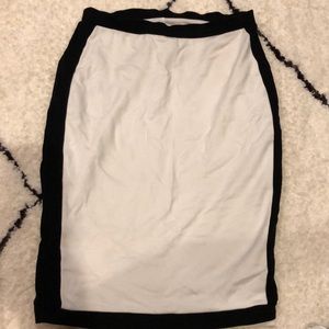 Colorblock fitted Jersey skirt (lined)